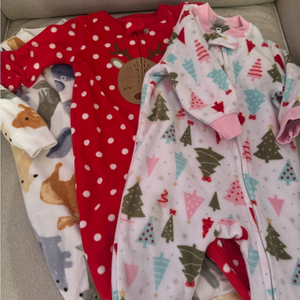 Three Set of Fleece Sleepers